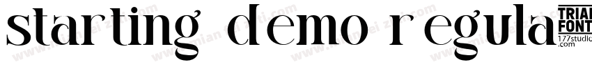 starting demo regula字体转换